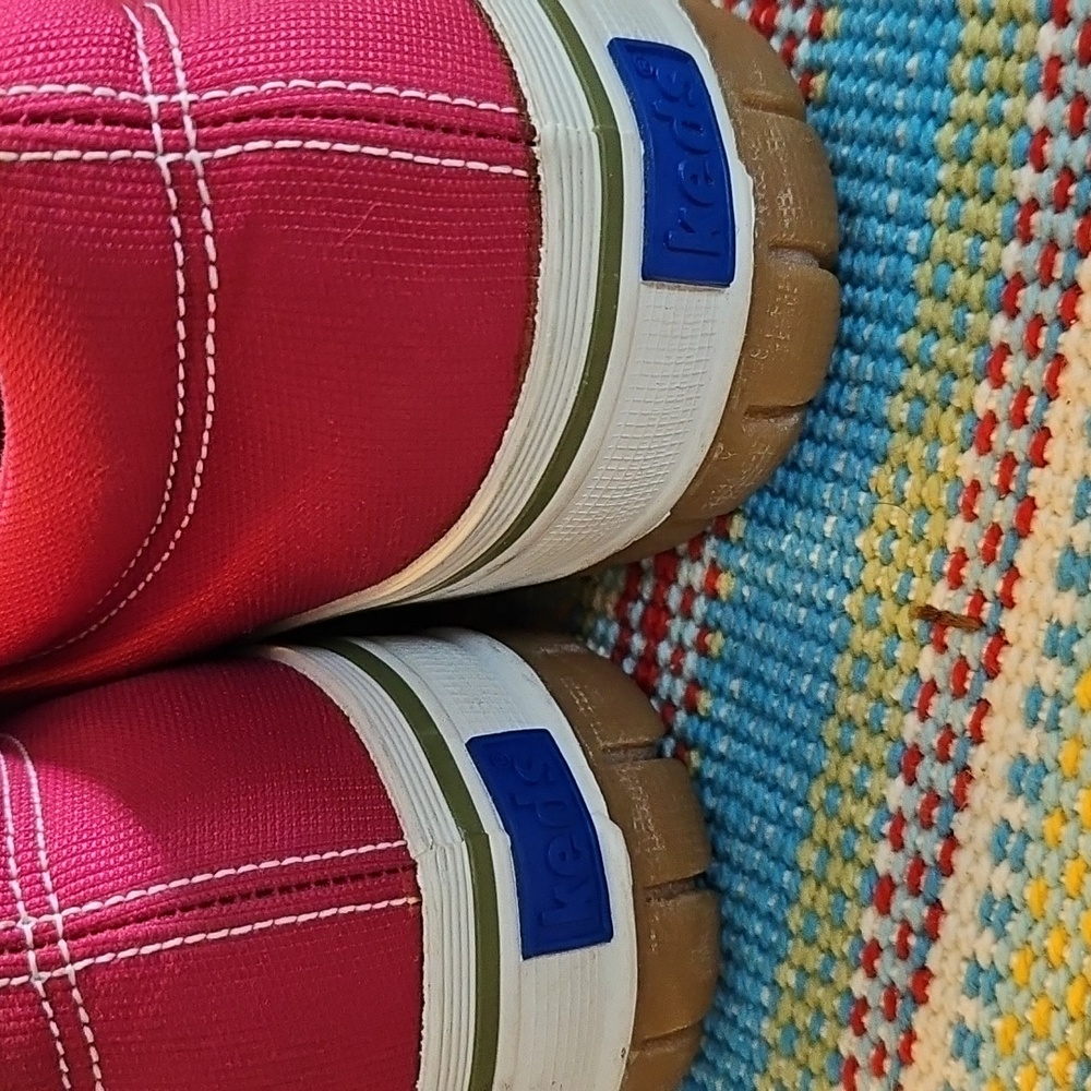 Nwot Keds Pink and White Canvas Sneakers - Picture 3 of 6